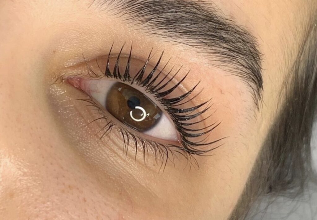 eyelashes up close
